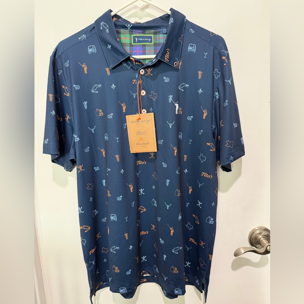 William Murray Tito's Blue Polo Shirt